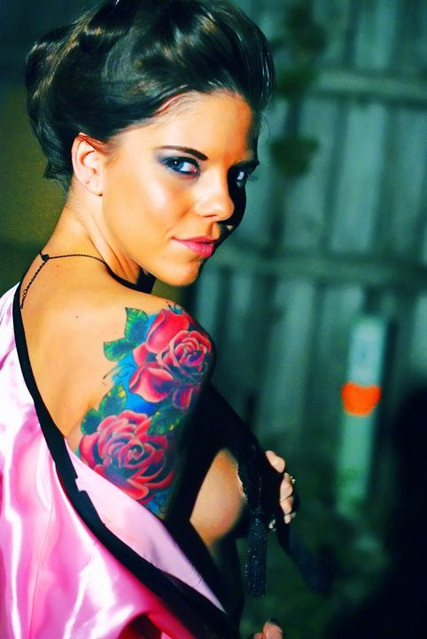 blue pink tattoo - www.tattooforaweek.com