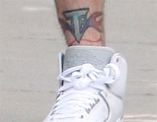 Justin Timberlake Initials tattoo - www.tattooforaweek.com
