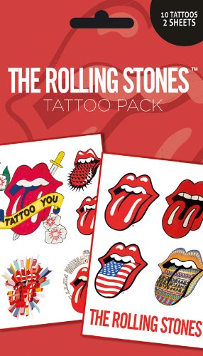 the rolling stones temporary tattoo - music festgival tattoos