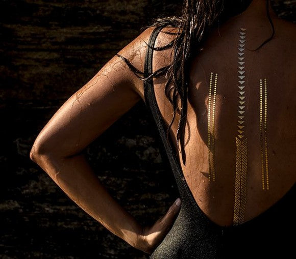 Flash Tats with gold