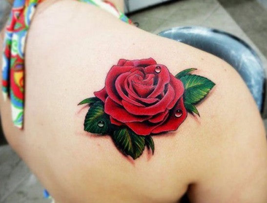 rose tattoo - www.tattooforaweek.com