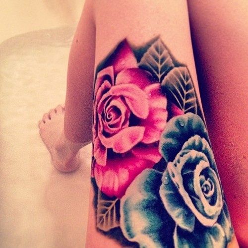 roseblue tattoo - www.tattooforaweek.com