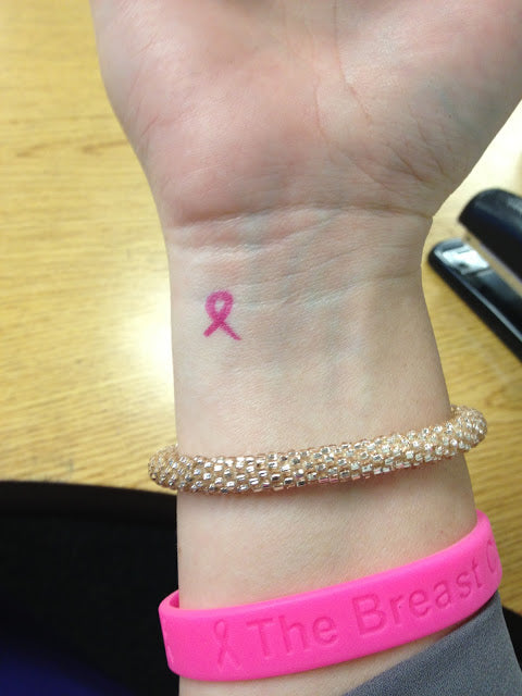 pink ribbon tattoo 2 - www.tattooforaweek.com