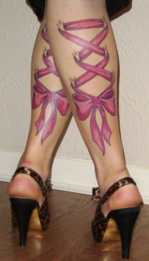 pink ribbon tattoo 3 - www.tattooforaweek.com