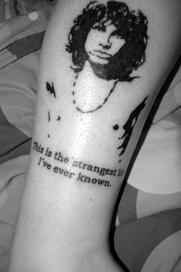 Jim Morrison tattoo - the doors - music festival tattoos