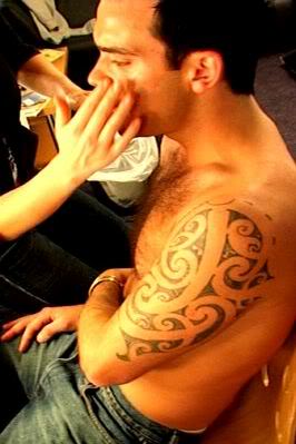 Robbie Williams Maori tattoo