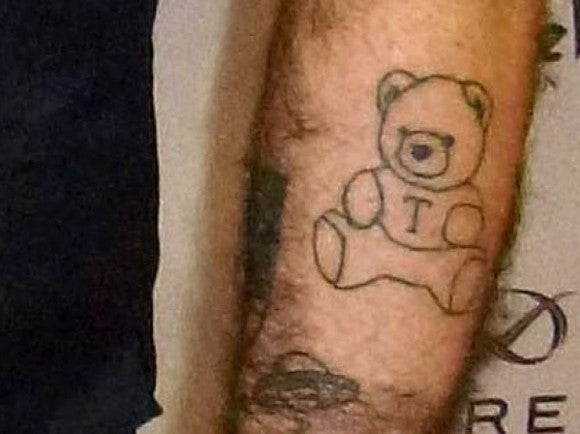 Robby Williams teddy tattoo