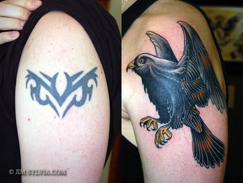 tribal-bird-tattoo-cover-up