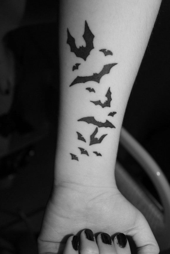 halloween tattoo  bats