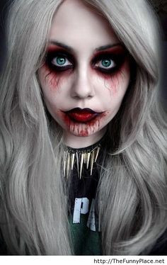 vampire girl halloween makeup