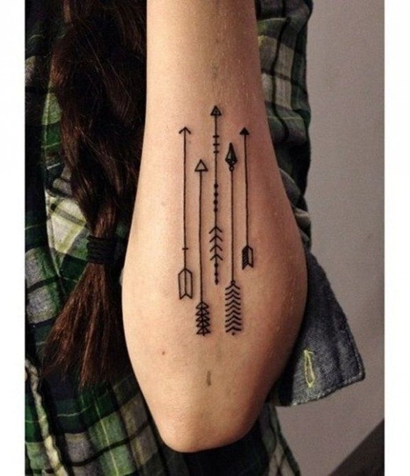 multiple arrow tattoo