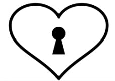 Lock heart tattoo