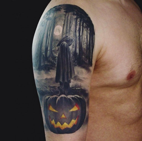 Halloween mural tatoeage door Denis Fabris