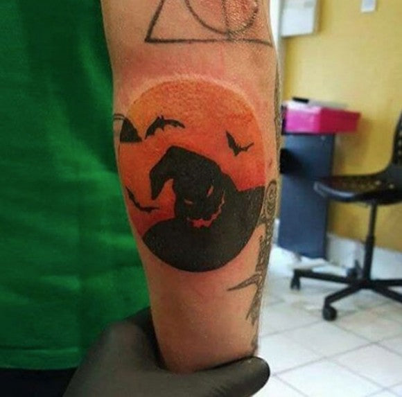 Scary Halloween tattoo by Twenty One Seven Ink